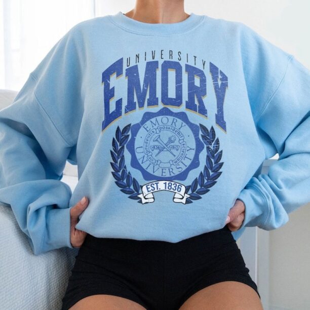 Emory University Sweatshirt, Vintage Emory University Sweatshirt, Emory College Shirt, Emory University Sweatshirt