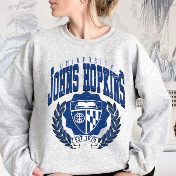 Johns Hopkins University vintage style sweatshirt, Johns Hopkins University shirt, Johns Hopkins College