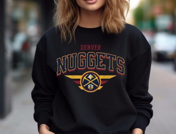 Denver Nuggets Sweatshirt Vintage Women Nuggets Retro Sweatshirt Denver Nuggets Pullover Nuggets Men Crewneck Vintage