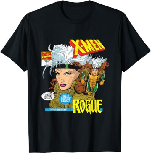 Marvel X-Men Rogue Anna Marie Comic Black T-Shirt T-Shirt