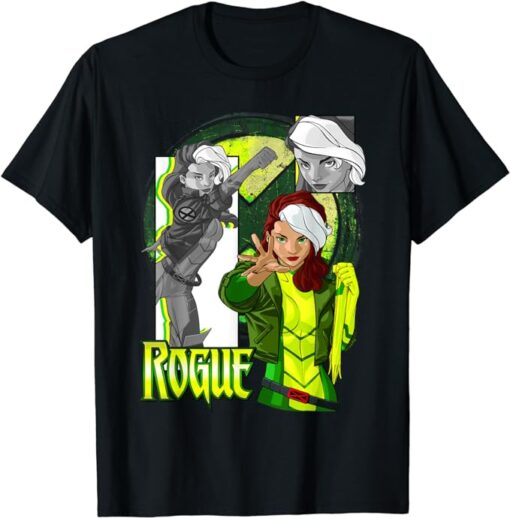 Marvel X-Men Rogue Collage Panel Logo T-Shirt