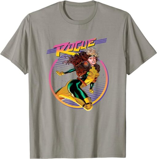 Marvel X-Men Rogue Sassy Neon Solo Portrait T-Shirt