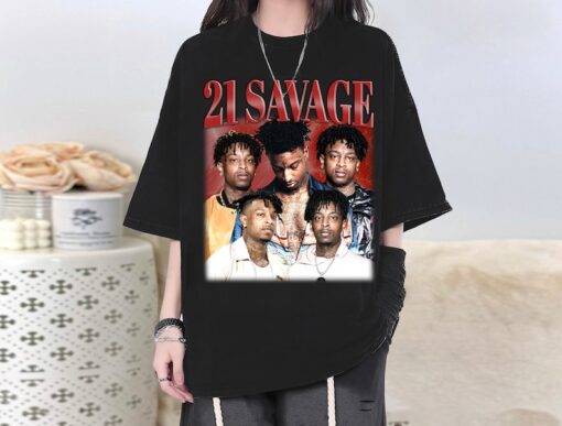 21 Savage Vintage Shirt, Hip hop Graphic Unisex Hoodie, Bootleg Retro 90's Fans Gift, Gift For Woman and Man