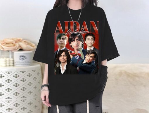 Aidan Gallagher Vintage Shirt, Aidan Gallagher Graphic Unisex Hoodie, Aidan Gallagher Retro 90's Fans Gift, Retro Shirt