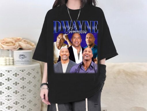 Dwayne Johnson Famous T-Shirt, Dwayne Johnson Shirt, Dwayne Johnson Tee, Actor Dwayne Johnson Homage, Vintage Shirt