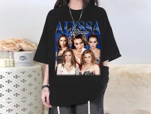 Alyssa Milano T-Shirt, Alyssa Milano Shirt, Alyssa Milano Tees, Alyssa Milano Homage, Football Shirt, Football Lovers