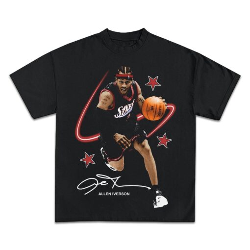 ALLEN IVERSON T-SHIRT | Rare The Answer Rap Tee Vintage Style Graphic Print