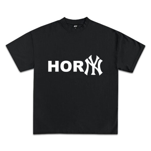 Hor(NY) T-Shirt, Rare Comedy Tee Horny New York Funny Joke,