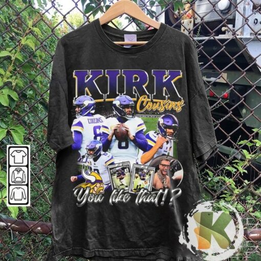 Vintage 90s Graphic Style Kirk Cousins T-Shirt, Kirk Cousins shirt, Vintage Oversized Sport Tee