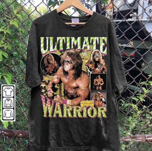 Vintage 90s Graphic Style Ultimate Warrior Shirt - Ultimate Warrior T-Shirt - American Professional Wrestler Tee For Man