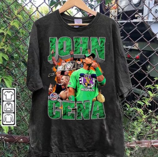 Vintage 90s Graphic Style John Cena T-Shirt - John Cena Sweatshirt - American Professional Wrestler Tee For Man and