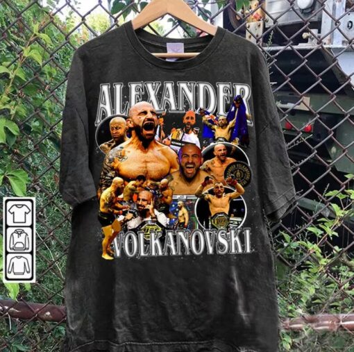 Vintage 90s Graphic Style Alexander Volkanovski TShirt - Alexander Volkanovski Tee - Mixed Martial Artist Tee For Man