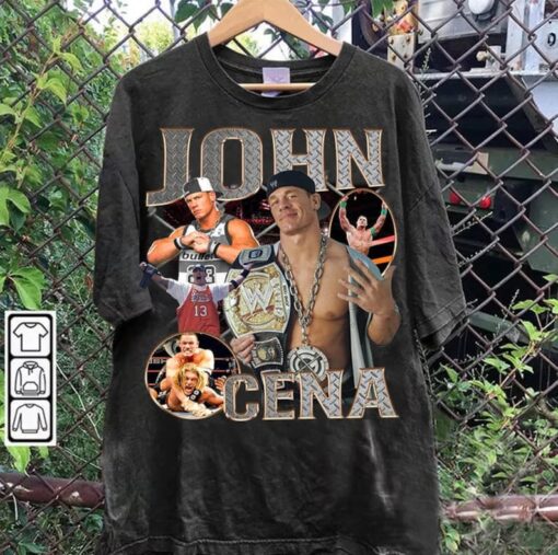 Vintage 90s Graphic Style John Cena TShirt - John Cena Sweatshirt - American Professional Wrestler Tee For Man and Woman