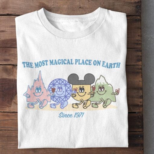 WDW The Most Magical Place on Earth Retro Cartoon T-Shirt