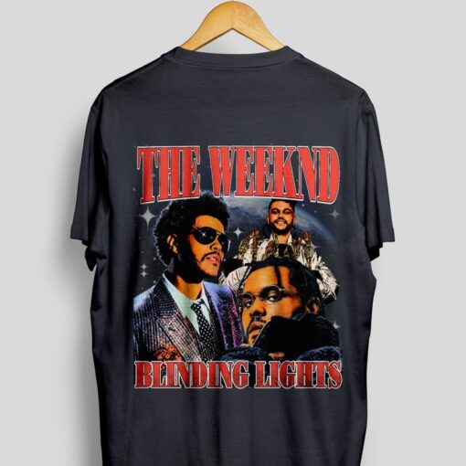 The Weeknd Shirt Front and Back Throwback Tee, T-shirt | Rap tee