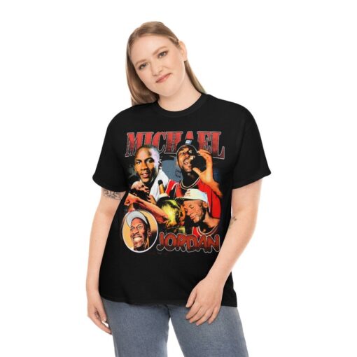 Michael Jordan Shirt Throwback Tee, T-shirt | Rap tee, Streetwear