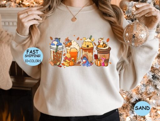 Disney Winnie The Pooh Coffee Latte Shirt Sweatshirt Hoodie