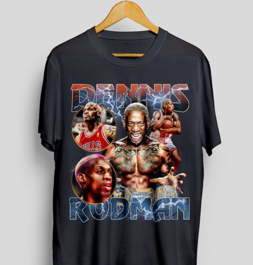 Dennis Rodman Shirt Throwback tee T-shirt | shirt, Bulls shirt