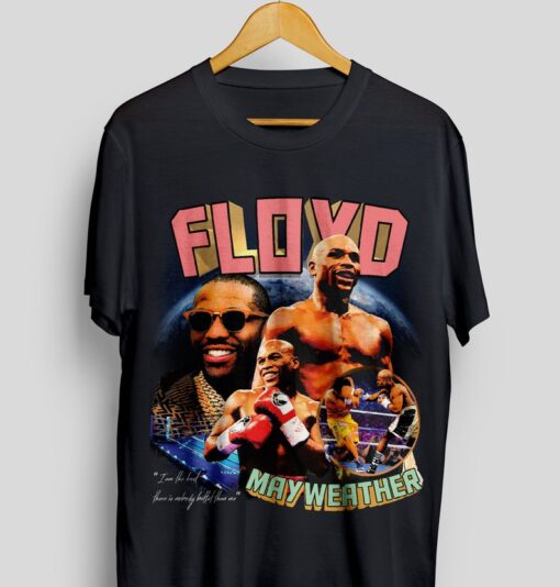 Floyd Mayweather Shirt Throwback Tee, T-shirt | Rap tee, Streetwear