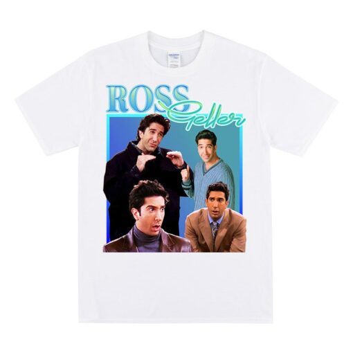 ROSS GELLER Homage T-shirt, Unisex 90s Style Graphic T Shirt