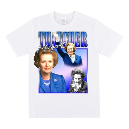 MARGARET THATCHER Homage T-shirt, The Lady Is Not For Turning