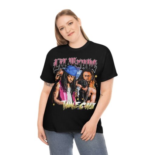 LIL WAYNE Tunechi Shirt Throwback Tee, T-shirt | Rap tee, Streetwear