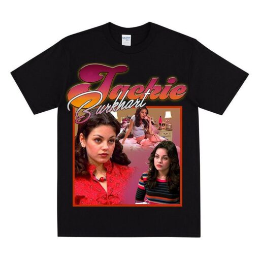 JACKIE BURKHART Homage T-shirt, 70s Pop Culture Theme