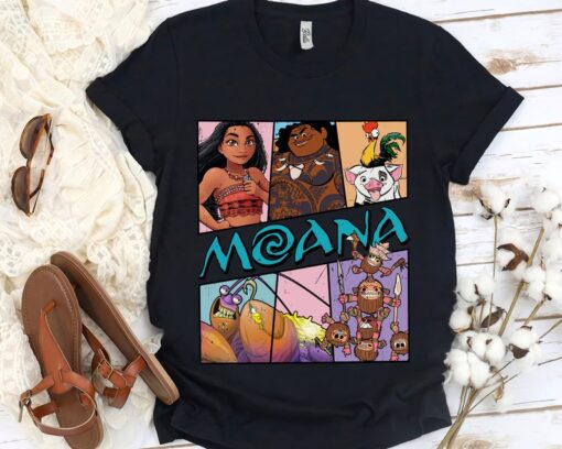 Disney Moana Characters Tamatoa Hei Hei Pua T-shirt