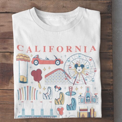 California Adventure Park Icons T-Shirt