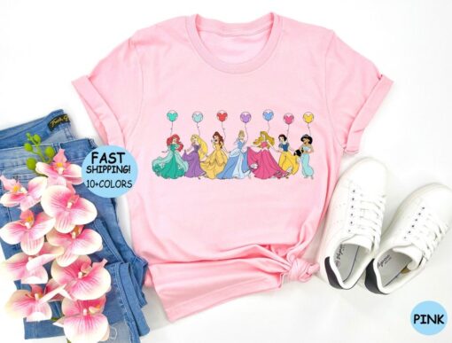 Disney Princesses squad Shirt, Disney Princess Balloons Sweatshirt