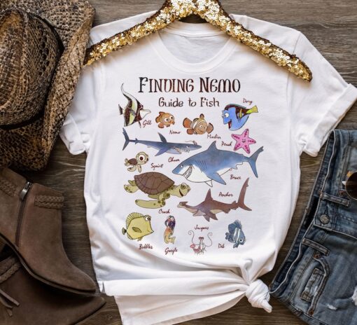 Disney Finding Nemo Funny Fish Guide Graphic T-Shirt