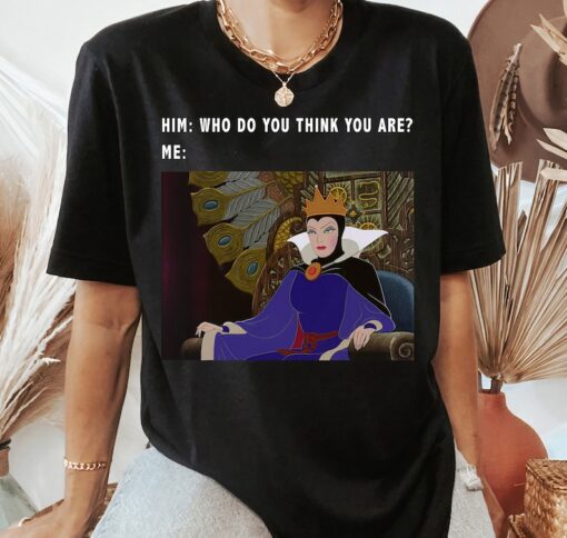 Disney Villains Evil Queen Meme T-Shirt, Snow White and Seven Dwarfs