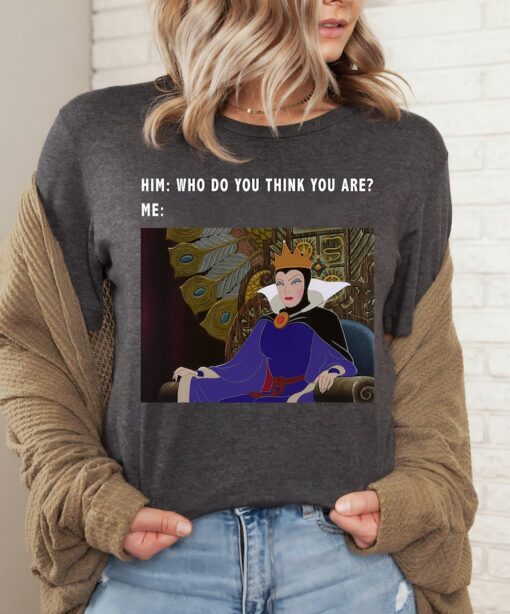 Disney Villains Evil Queen Meme T-Shirt, Snow White and Seven Dwarfs