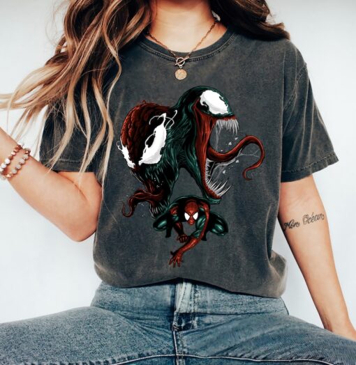 Marvel Spider-Man Venom and Carnage Graphic Shirt