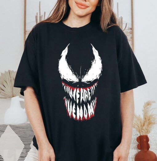 Marvel Venom We Are Venom Face Grin Graphic Shirt