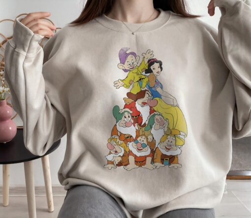 Disney Snow White Seven Dwarf Stack Graphic Shirt