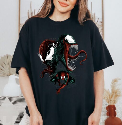 Marvel Spider-Man Venom and Carnage Graphic Shirt