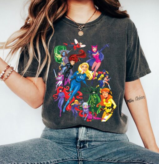 Women of Marvel Female Super Heroes T-Shirt