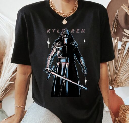 Star Wars The Force Awakens Kylo Ren Portrait T-Shirt