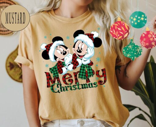 Comfort Colors® Minnie Mickey Merry Christmas Shirt