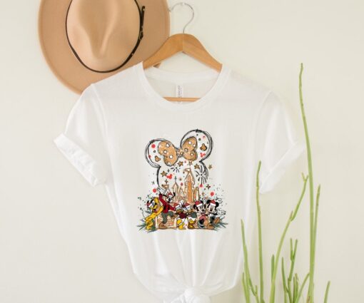 Mickey & Friends Christmas Shirt, Disney Gingerbread Castle Shirt