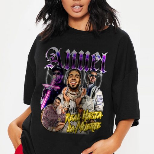 Anuel AA Vintage look Shirt, Retro Oversized Cute Fan Gift