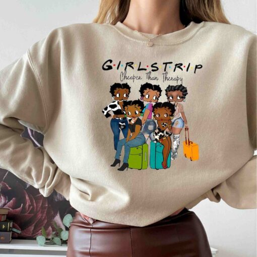 Black Girls Trip Betty Boop Sweatshirt