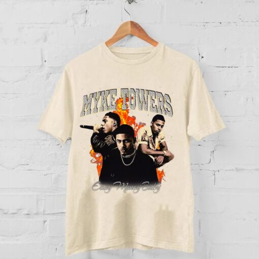 Myke Towers T-shirt, Vintage Myke Towers 90s Shirt