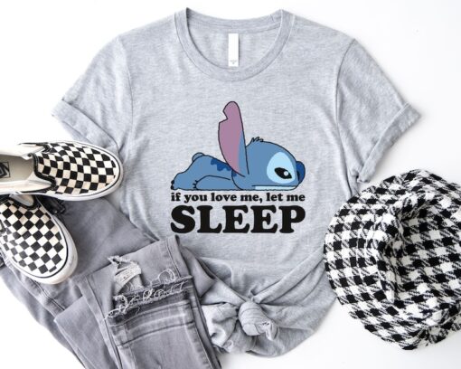 Disney Stitch If You Love Me Let Me Sleep Shirt