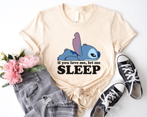 Disney Stitch If You Love Me Let Me Sleep Shirt