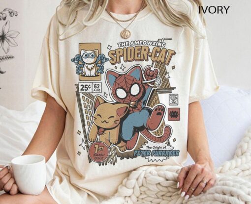 Spider Cat Comfort Colors Shirt, The Ameowzing Spider Cat