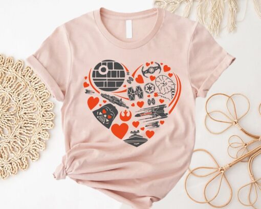 Star Wars Death Star Valentines Day Shirt, Star Wars Love Shirt