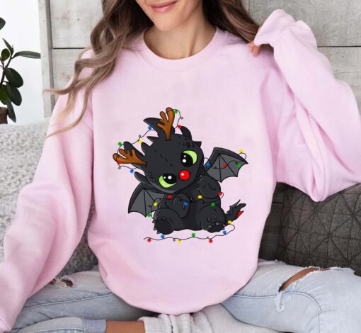 Cute Toothless Christmas Lights Shirt