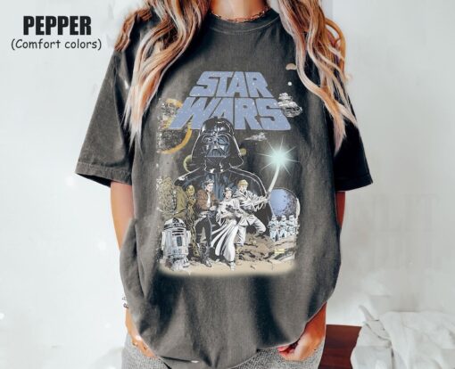 Vintage Star Wars Comfort Colors Shirt, Disney Galaxys Edge Shirt